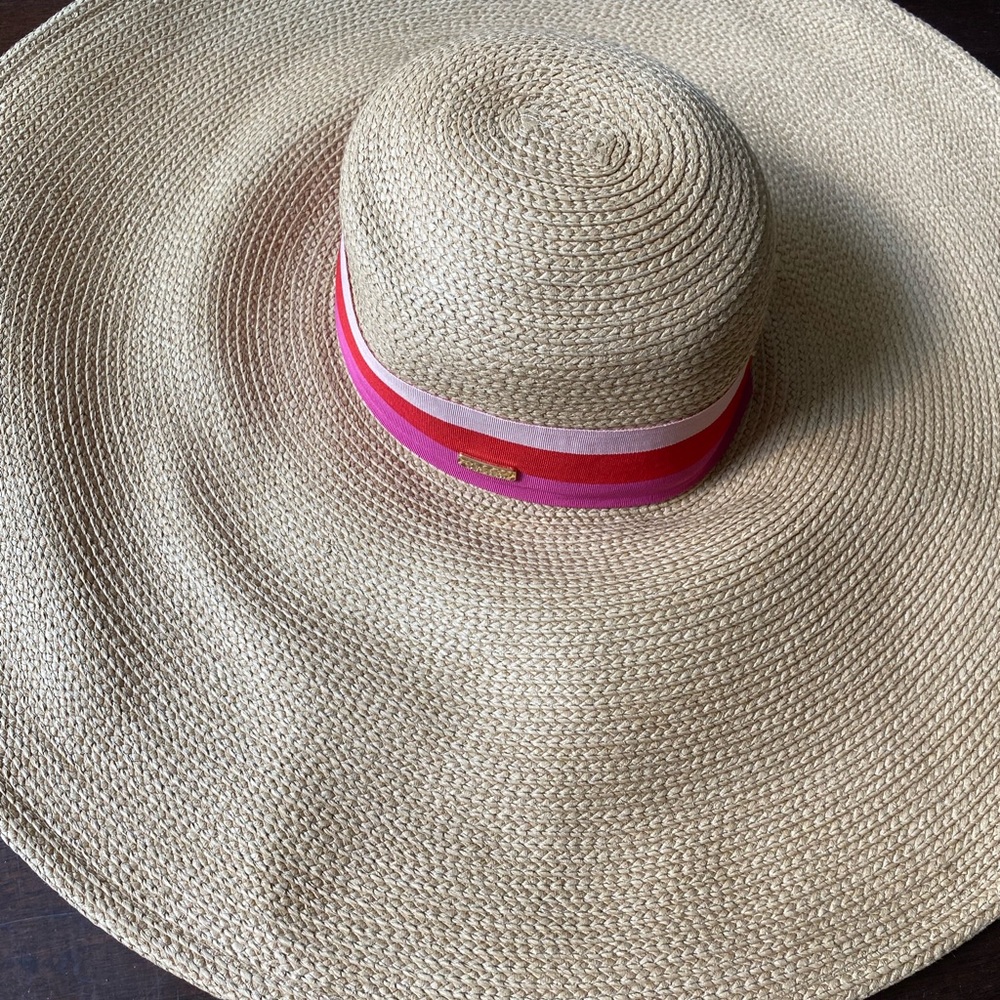 Oversized Straw Trina Turk Hat, Brand New - Picture 3 of 7